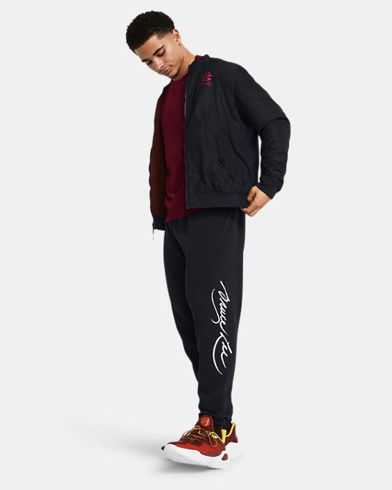 Men's Curry x Bruce Lee Lunar New Year Elements Joggers in Black image number 2